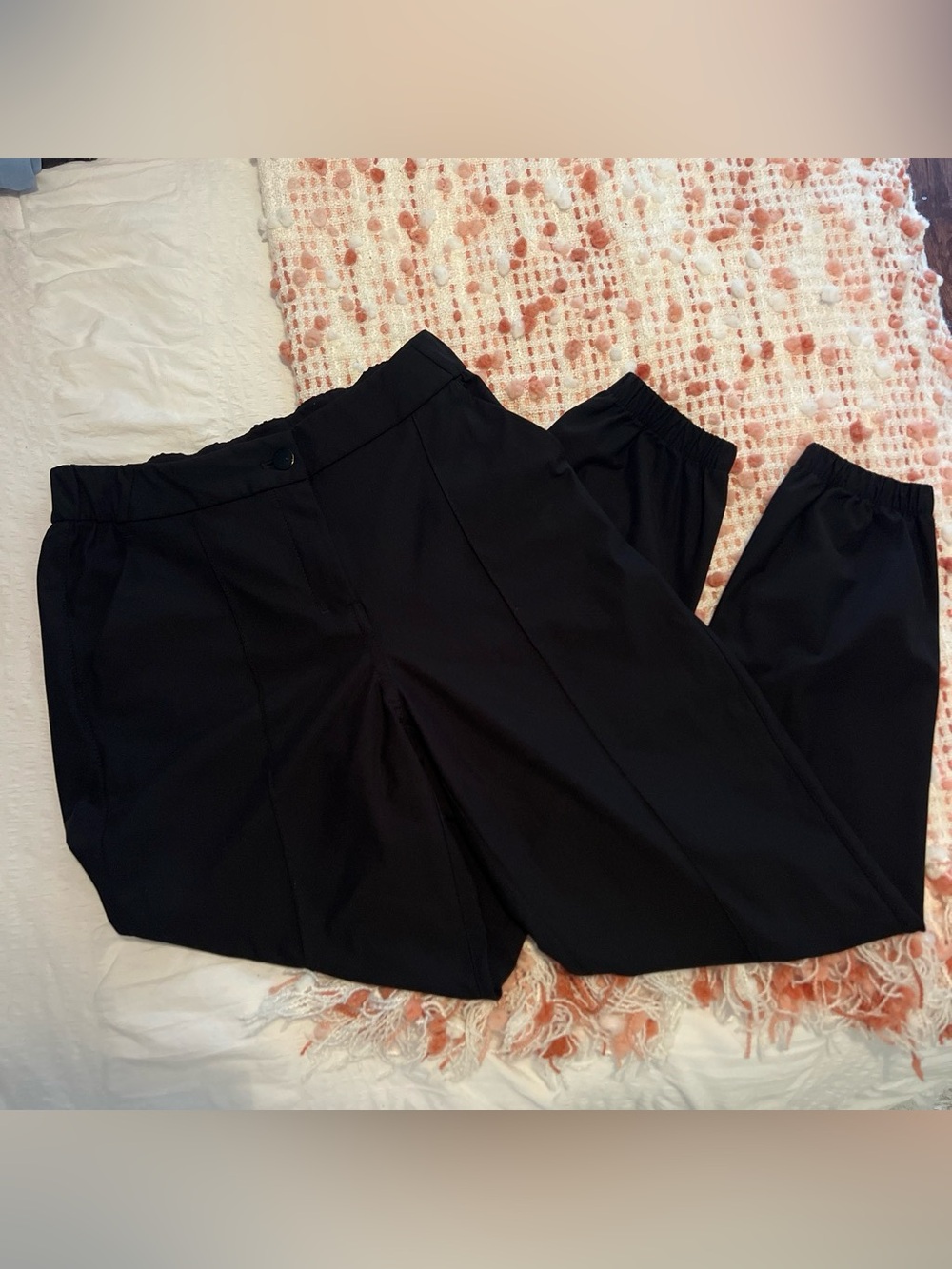 lululemon athletica Black Jogger with Button and Zipper in front
